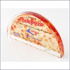 Acrylic Plexiglas Bloc Telepizza