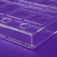 Acrylic perspex display product DERMACOL