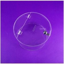 Perspex Piggy Bank CIRCULAR