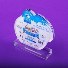 Acrylic Plexiglas Trophy Gowex