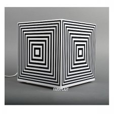 Acrylic plexiglas lamp CUBE of white