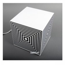 Acrylic plexiglas lamp CUBE of white