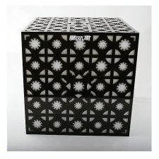 Acrylic plexiglas lamp HANDER transparent and black