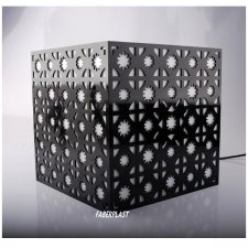 Acrylic plexiglas lamp HANDER transparent and black