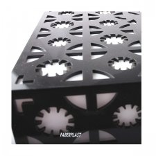 Acrylic plexiglas lamp HANDER transparent and black