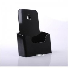 BROCHURE HOLDER ACRILIC POLYSTYRENEBRIGHT BLACK A5 VERTICAL
