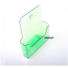 BROCHURE HOLDER ACRILIC POLYSTYRENETRANSLUCENT GREEN A4 VERTICAL