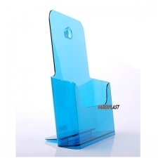 BROCHURE HOLDER ACRILIC POLYSTYRENE TRANSLUCENT BLUE A4 VERTICAL