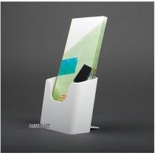 BROCHURE HOLDER ACRILIC POLYSTYRENEBRIGHT WHITE 1/3 A4 VERTICAL