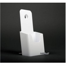 BROCHURE HOLDER ACRILIC POLYSTYRENEBRIGHT WHITE 1/3 A4 VERTICAL