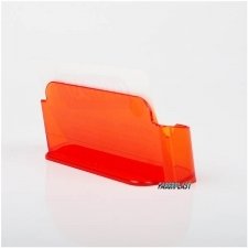 BUSINESS CARD HOLDER ACRILIC POLYSTYRENETRANSLUCENT ORANGE