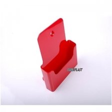 BROCHURE HOLDER ACRILIC POLYSTYRENEBRIGHT RED A4 VERTICAL