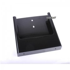 BROCHURE HOLDER ACRILIC POLYSTYRENE BRIGHT BLACK A4 VERTICAL (WALL)