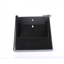BROCHURE HOLDER ACRILIC POLYSTYRENE BRIGHT BLACK A4 VERTICAL (WALL)