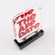Plexiglas trophy THE APP DATE
