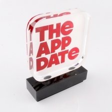 Plexiglas trophy THE APP DATE