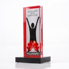 Plexiglas trophy HUAWEI EXCELLET NEW EMPLOYEE