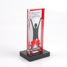 Plexiglas trophy HUAWEI EXCELLET NEW EMPLOYEE