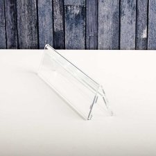Acrylic plexiglas leaflet display NAMES 2 sides