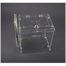 Perspex Piggy Bank EASY pocket