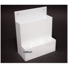 Plexiglas brochure holder white SAM