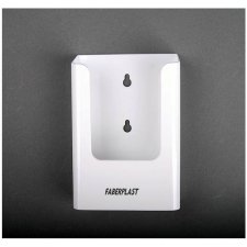 Brochure Holder WHITE 1/3 A4 VERTICAL (WALL)