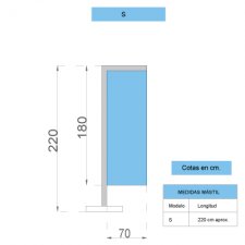 TELESCOPIC MAST LIGHT FLAG