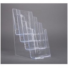 Brochure Holder Methacrylate 1/3 A4 vertical position (4 pockets) MOD B
