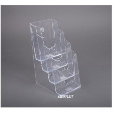 Brochure Holder Methacrylate 1/3 A4 vertical position (4 pockets) MOD B
