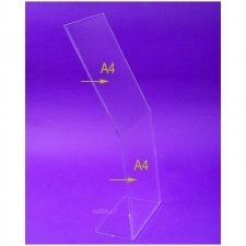 Acrylic plexiglas leaflet display MALTA
