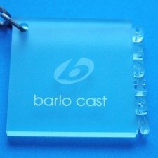 Acrylic Plexiglas Keyring Barlo Cast