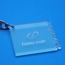 Acrylic Plexiglas Keyring Barlo Cast