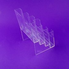 Acrylic Brochure Holder A4 vertical position (4 pockets)