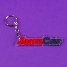 Acrylic plexiglas keyring AURACAR