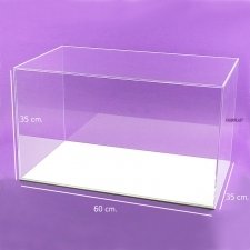 Plexiglas showcase WHITE BASE LARGE