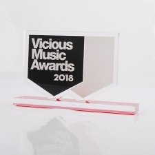 Perspex trophy VICIOUS MUSIC AWARDS