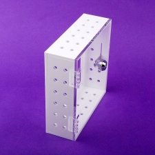 Perspex Safe Box THERMOSTAT White and transparent