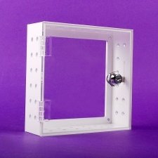 Perspex Safe Box THERMOSTAT White and transparent