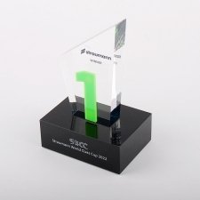 Plexiglas trophies STRAUMANN WORLD CLASS CUP