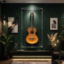 Acrylic plexiglas showcase for GUITAR