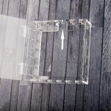 Plexiglas box SECURITY THERMOSTATS with tube inlet