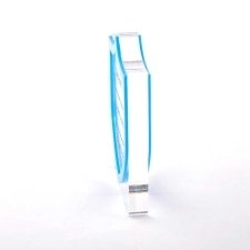 Acrylic plexiglas block SECURE FLAG