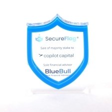 Acrylic plexiglas block SECURE FLAG