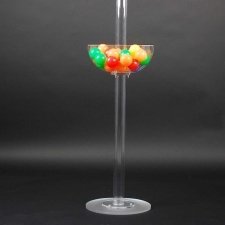 Acrylic plexiglas display stand with 2 HEMISPHERES