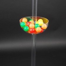 Acrylic plexiglas display stand with 2 HEMISPHERES