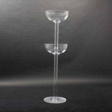 Acrylic plexiglas display stand with 2 HEMISPHERES