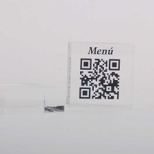 QR RESTAURANT printed on PLEXIGLAS plates