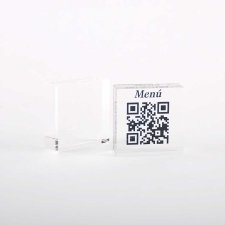 QR RESTAURANT printed on PLEXIGLAS plates