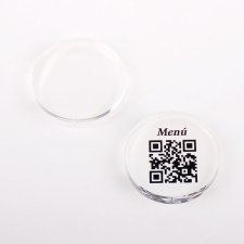 QR RESTAURANT printed on PLEXIGLAS plates