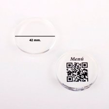 QR RESTAURANT printed on PLEXIGLAS plates